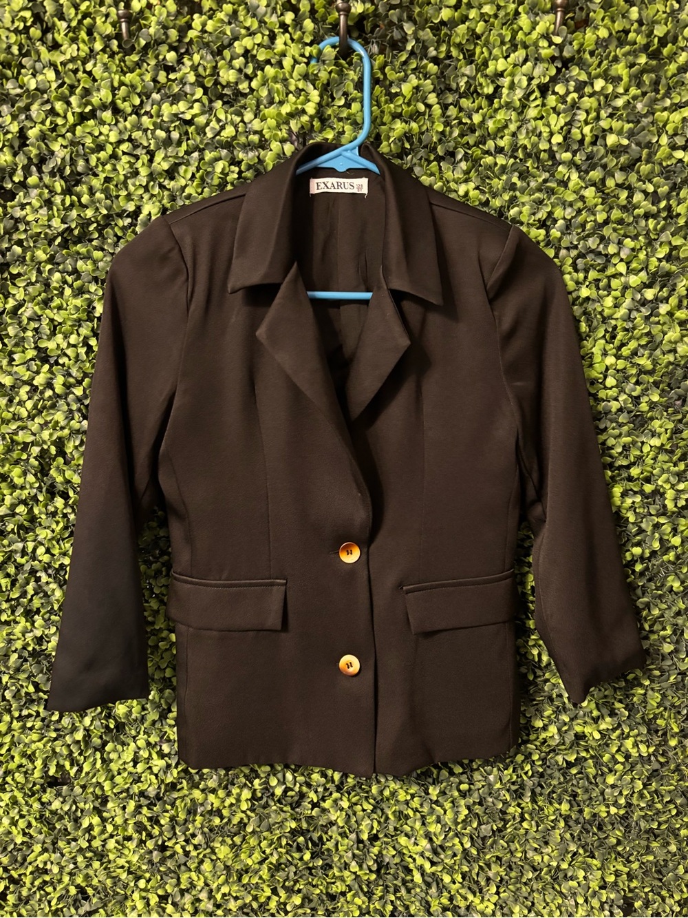 Women's Dark Brown Tailored Blazer Jacket